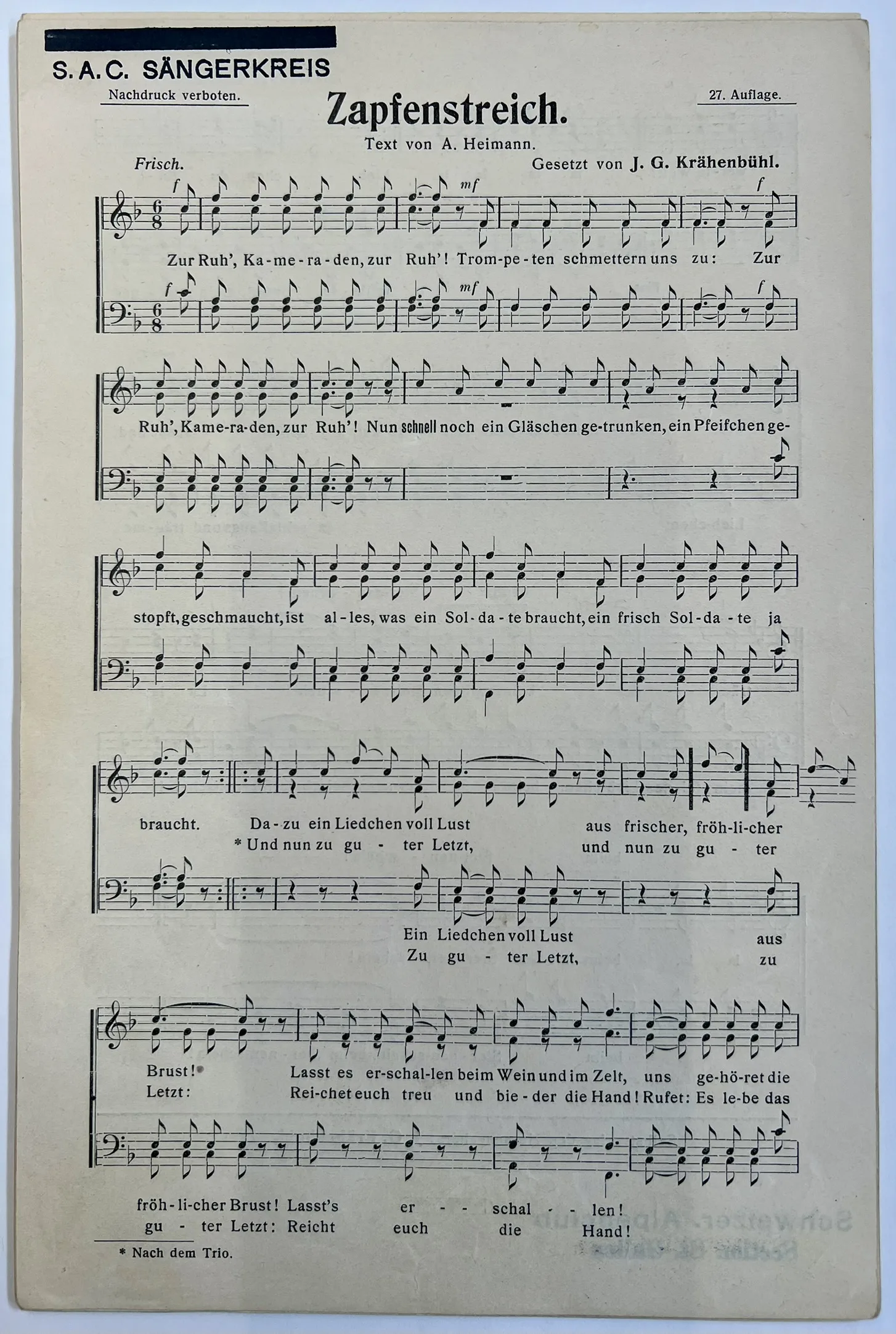 17 - Zapfenstreich